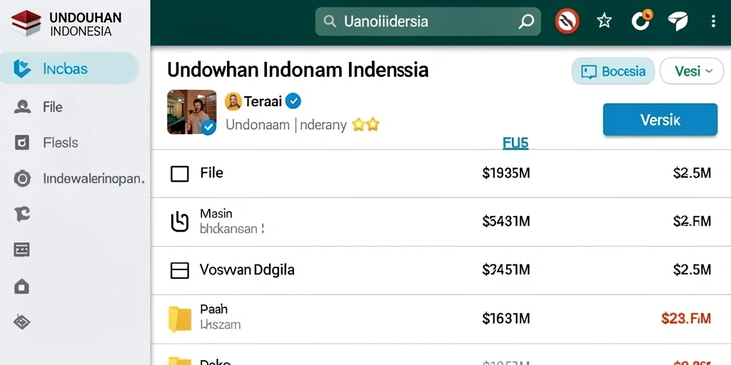 Tampilan antarmuka yang intuitif dan mudah digunakan.
