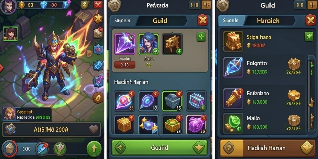 Tampilan mesin slot dengan tema petualangan yang mengasyikkan.
