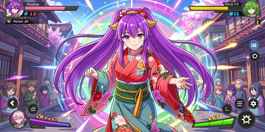 Tampilan karakter yang menawan dalam game AA666.