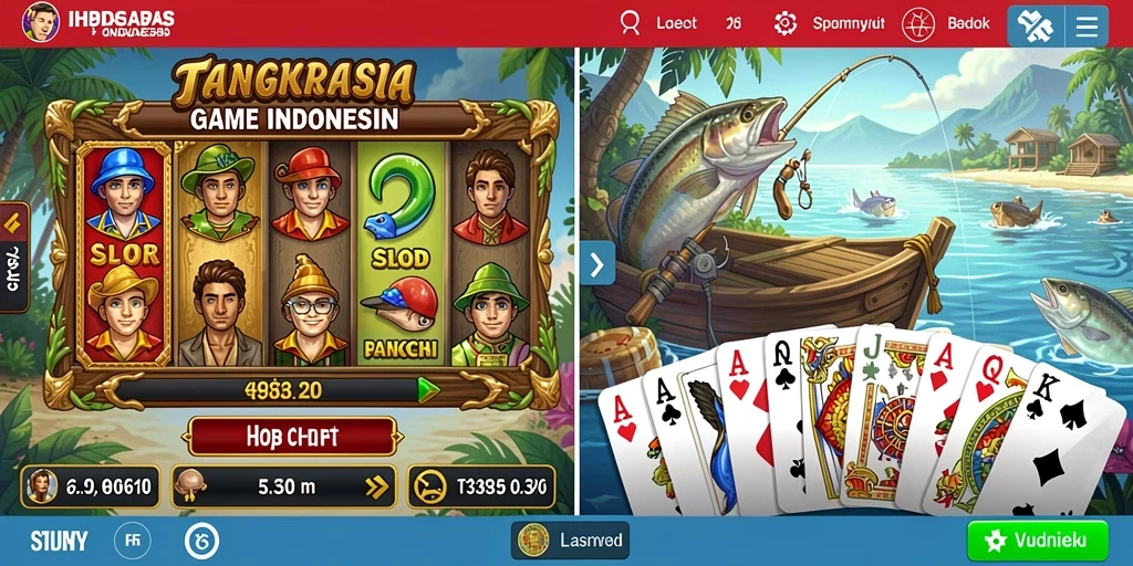 Screenshot menampilkan antarmuka permainan yang menarik.
