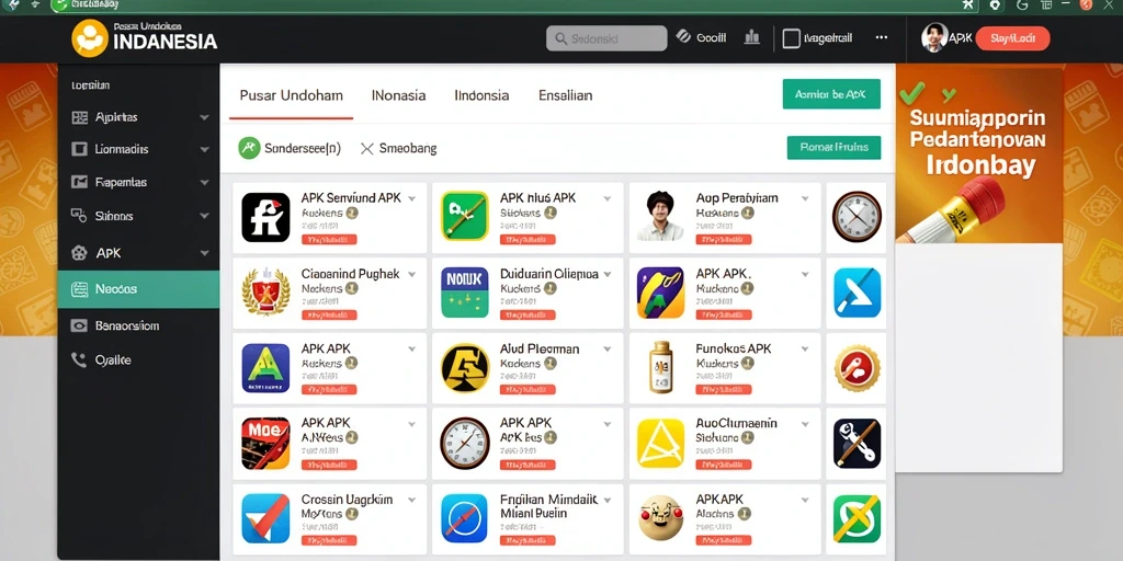 Tampilan menu utama dengan karakter yang siap berpetualang.