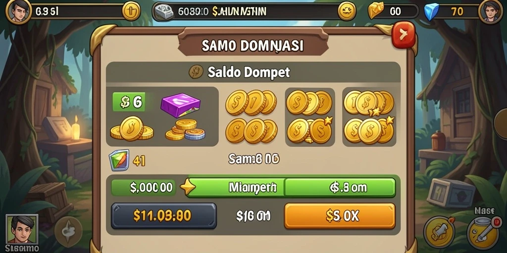 Tampilan awal permainan yang menarik.