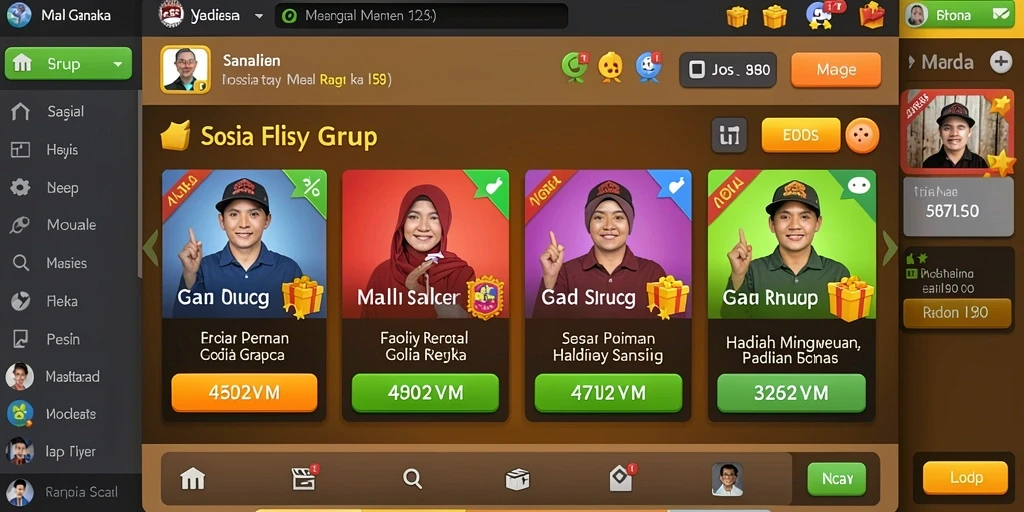 Tampilan antarmuka yang menarik dan mudah digunakan.