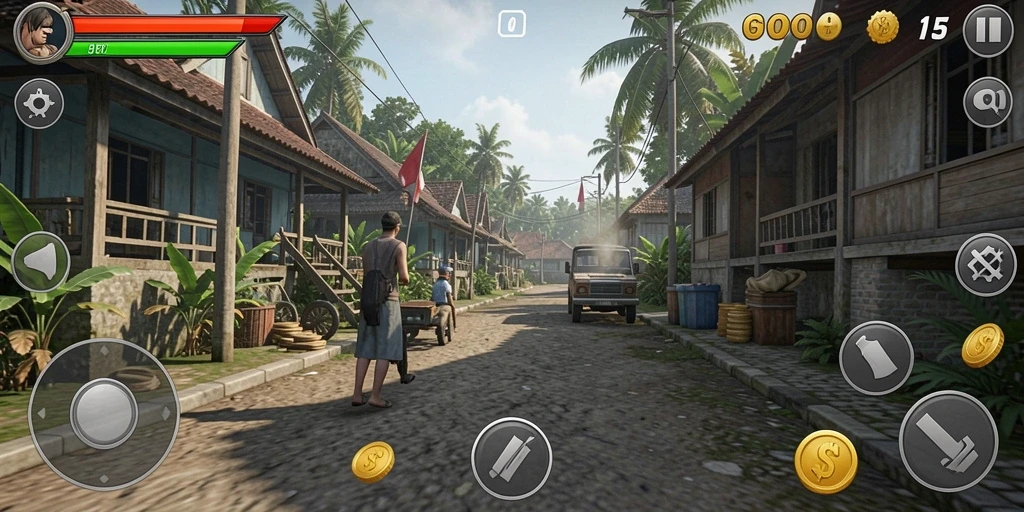 Tampilan awal game yang memukau dan menarik.