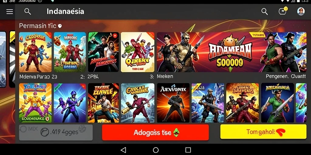 Tampilan utama dari aplikasi SLOT8808 yang menarik.