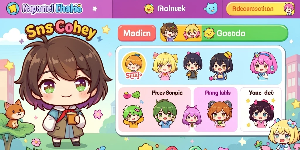 Screenshot dari karakter utama dalam pertarungan epik.