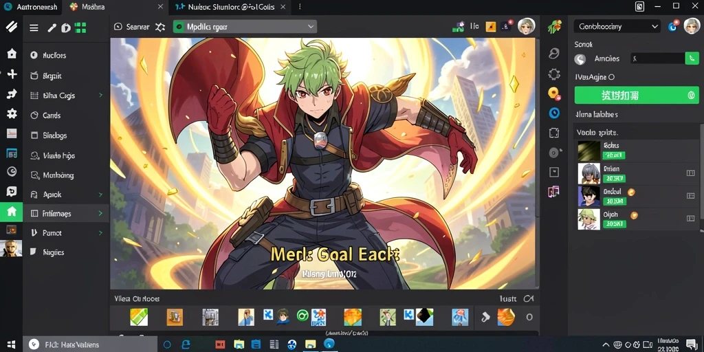 Screenshot tampilan afiliasi karakter yang menarik.