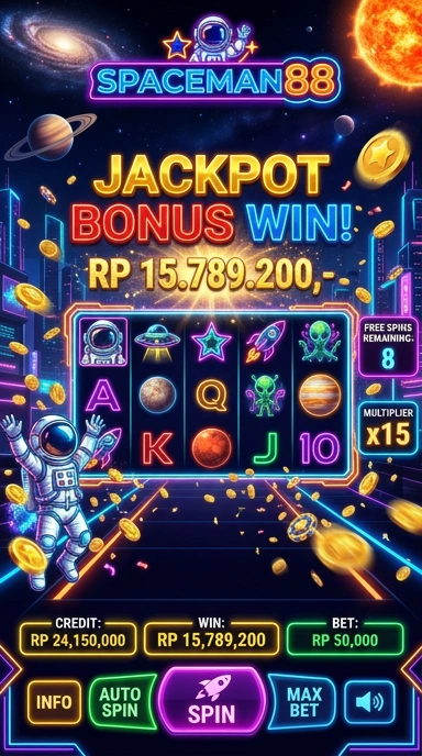 Galeri pratinjau visual spaceman88 build APK resmi terbaru